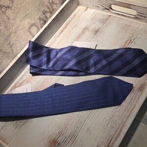 Set of TWO Blue Men's Ties - By Debenhams & George